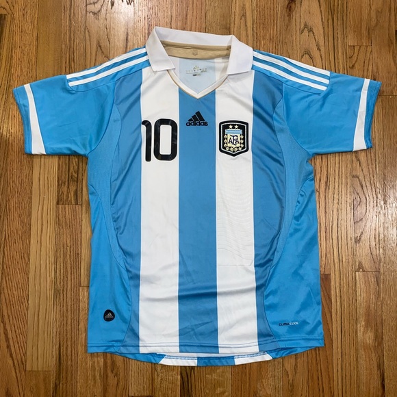 Argentina 2011/2012 Home Football Shirt Soccer Jersey Messi #10 Size Large - Picture 3 of 10